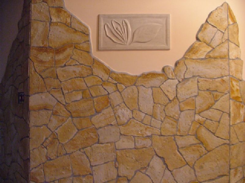 Mediterrane Terrassenplatten Polygonalplatten Dalmatia Crema Kroatien 